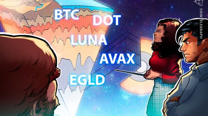 BTC, DOT, LUNA, AVAX, EGLD