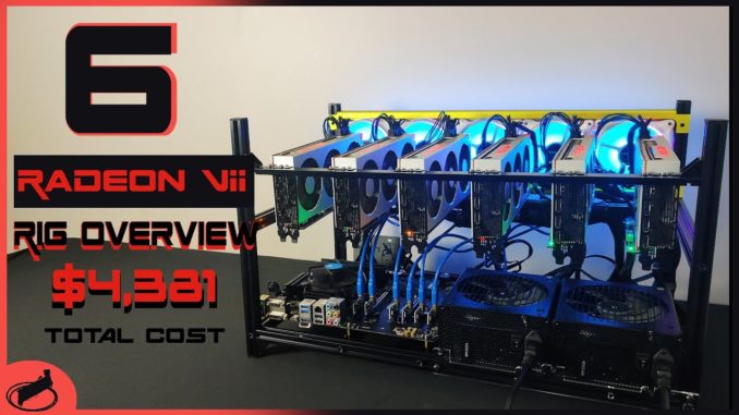 Radeon VII Mining Rig Build | HIGH 480 MH/s and 1240 Watts!!