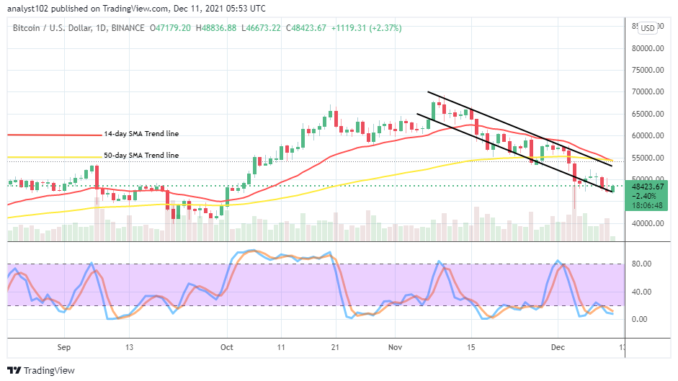 Bitcoin (BTC/USD) Price Lowers, Averaging $45,000 Support Level