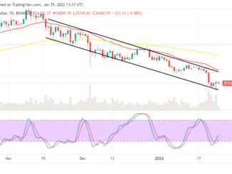 Bitcoin (BTC/USD) Market Declines, Holding Below $37,500