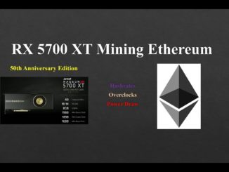 RX 5700 XT - Mining Ethereum