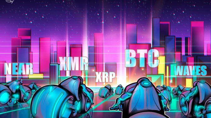 BTC, XRP, NEAR, XMR, WAVES