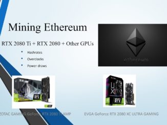 RTX 2080 Ti - Mining Eth at 57Mh/s + RTX 2080 and More