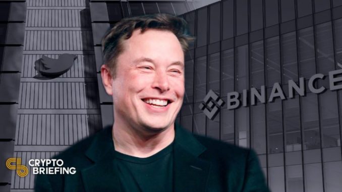 Binance Pledges $500M to Help Elon Musk Take Over Twitter