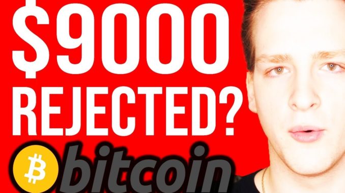 BITCOIN $9000 REJECTED?!!! 🛑 S2F Updates, EOS FUD  - Programmer explains