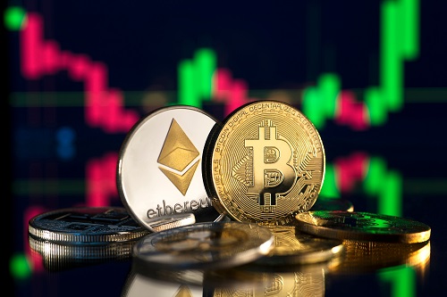 Bitcoin, Ether prices up as stocks tank on new bank fears